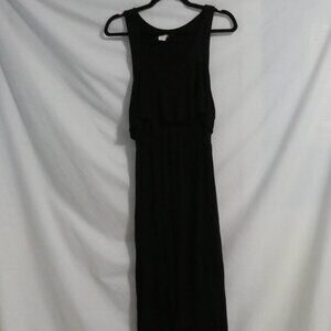 DOUBLE ZERO | medium | Black Sleeveless Maxi Dress